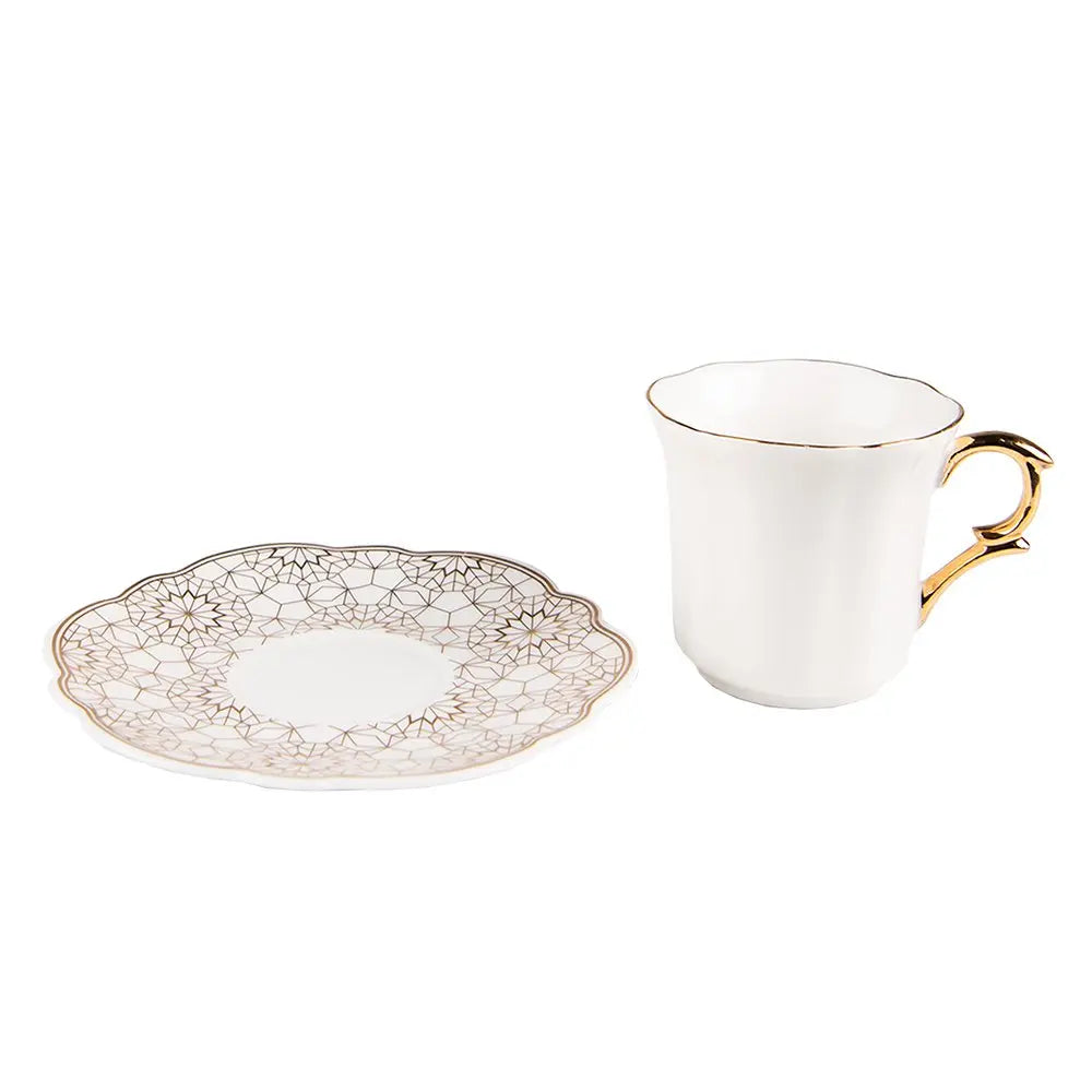 Tasse un schotel 8x6x6 / Ø 12x1 cm / 95 ml Clayre & Eef.