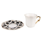 Tasse un schotel 8x6x6 / Ø 12x1 cm / 95 ml Clayre & Eef.