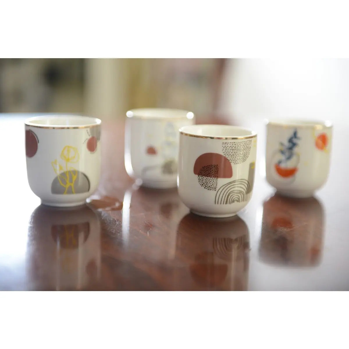 Tasses à café 90ml art déco - lot de 4 AULICA