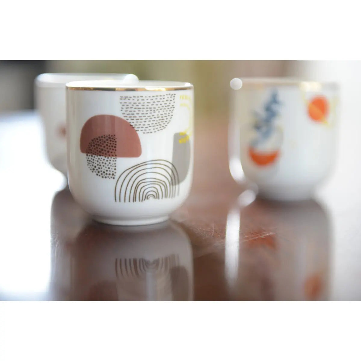 Tasses à café 90ml art déco - lot de 4 AULICA