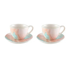 Tasses à café et sous tasses - Treasure mine - lot de 2 AULICA