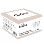Tasses à café expresso double paroi vague 70ml - lot de 2 AULICA