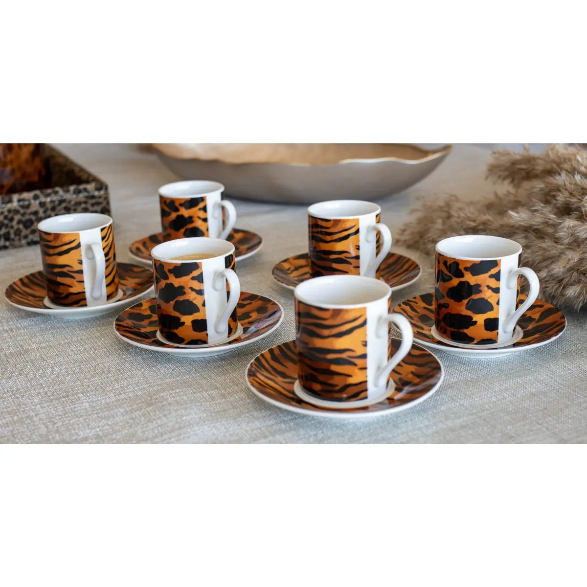 Tasses à café safari - lot de 6 AULICA