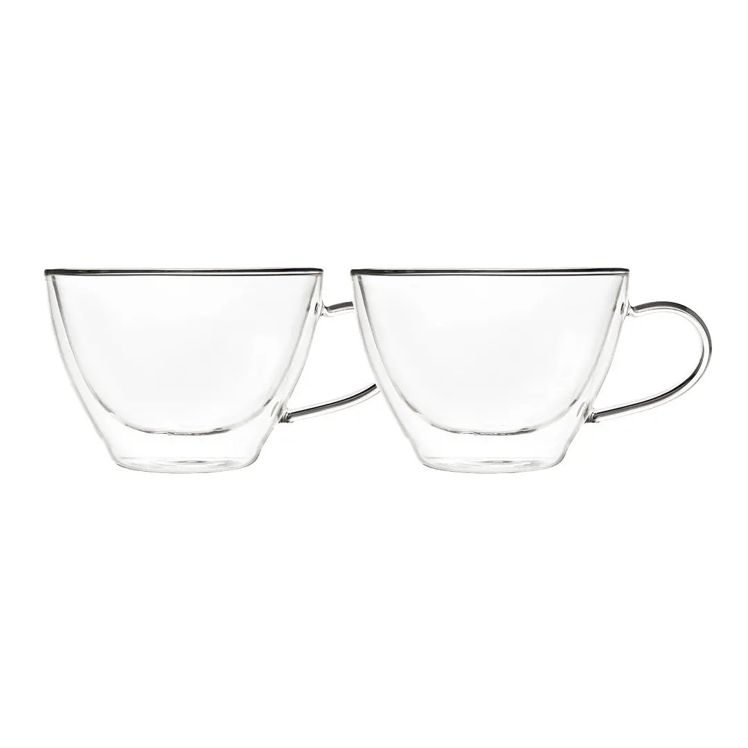 Tasses à chocolat chaud double paroi 370ml - lot de 2 AULICA