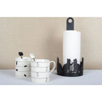 Tasses à thé blanche avec design chat - lot de 2 AULICA