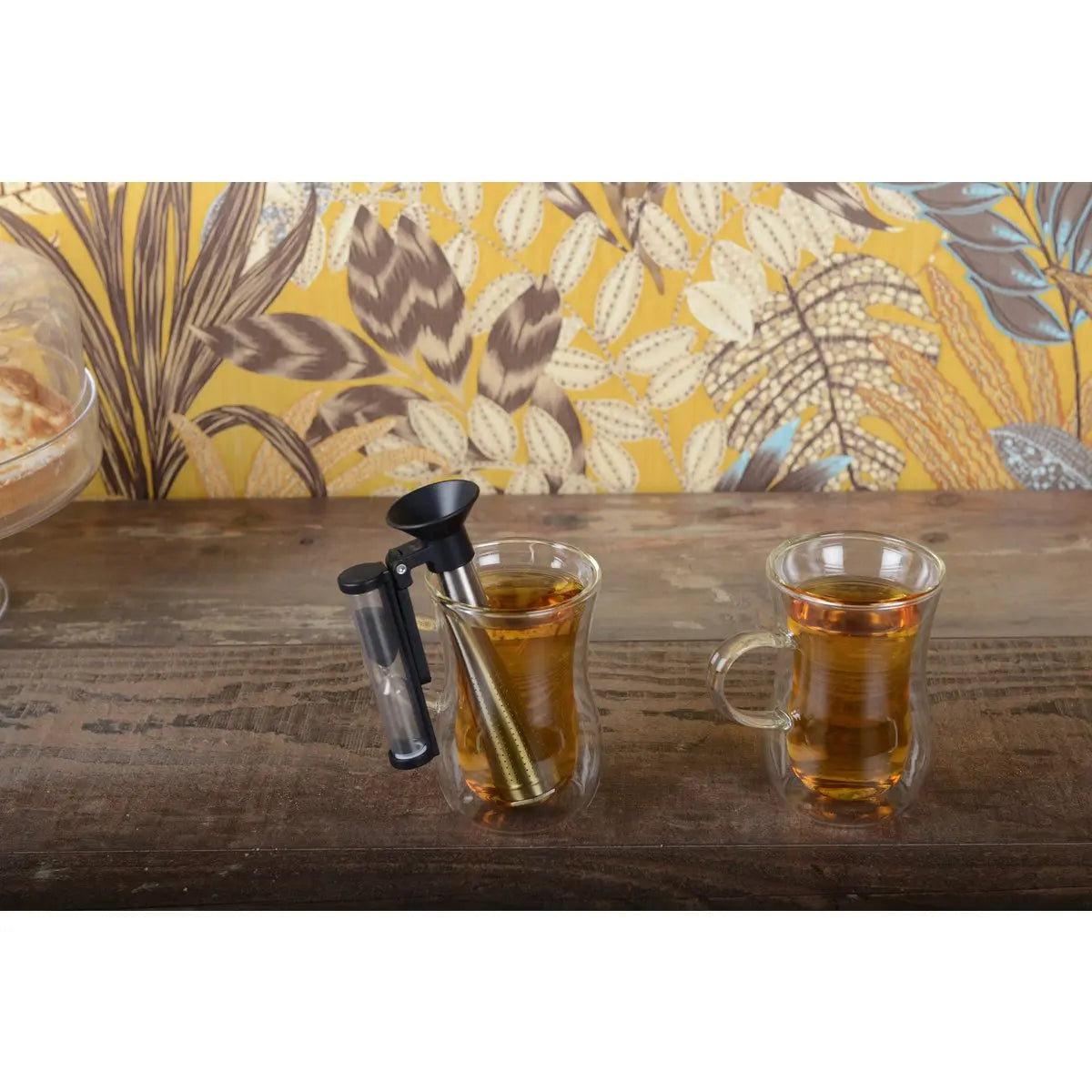 Tasses à thé double paroi avec anse - lot de 2 AULICA