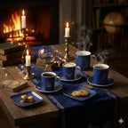 Tasses et sous-tasses Astres - lot de 4 AULICA