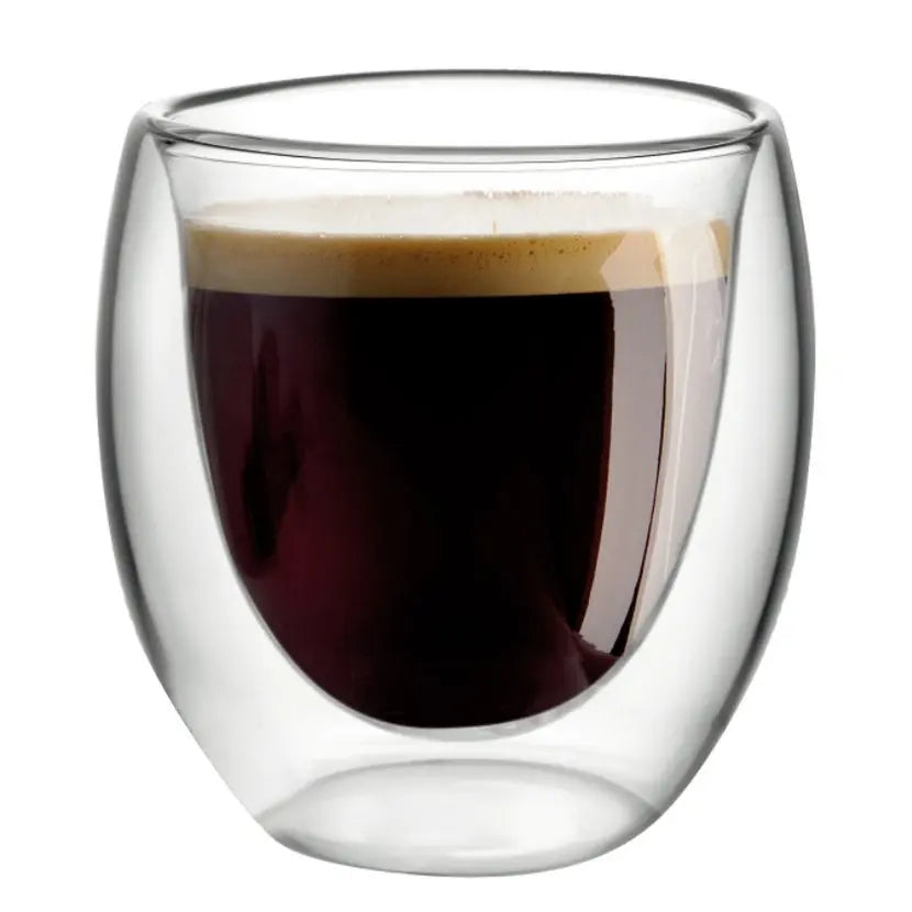 Tasses expresso verre double paroi 80ml - lot de 4 AULICA