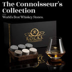 The Connoisseur's Set - Nosing Whiskey Glass Edition ROCKS Whiskey Chilling Stones