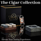 The Gentleman's Set - Cigar Aficionado ROCKS Whiskey Chilling Stones