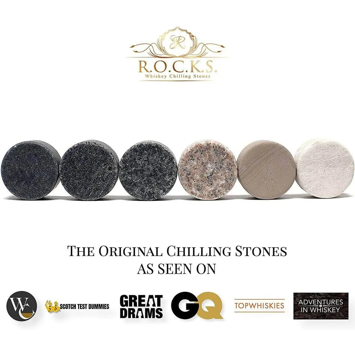 The Gentleman's Set - Cigar Aficionado ROCKS Whiskey Chilling Stones