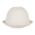 Thé-Light Portez Ø Houses en porcelaine blanche de 12x8 cm Clayre & Eef.