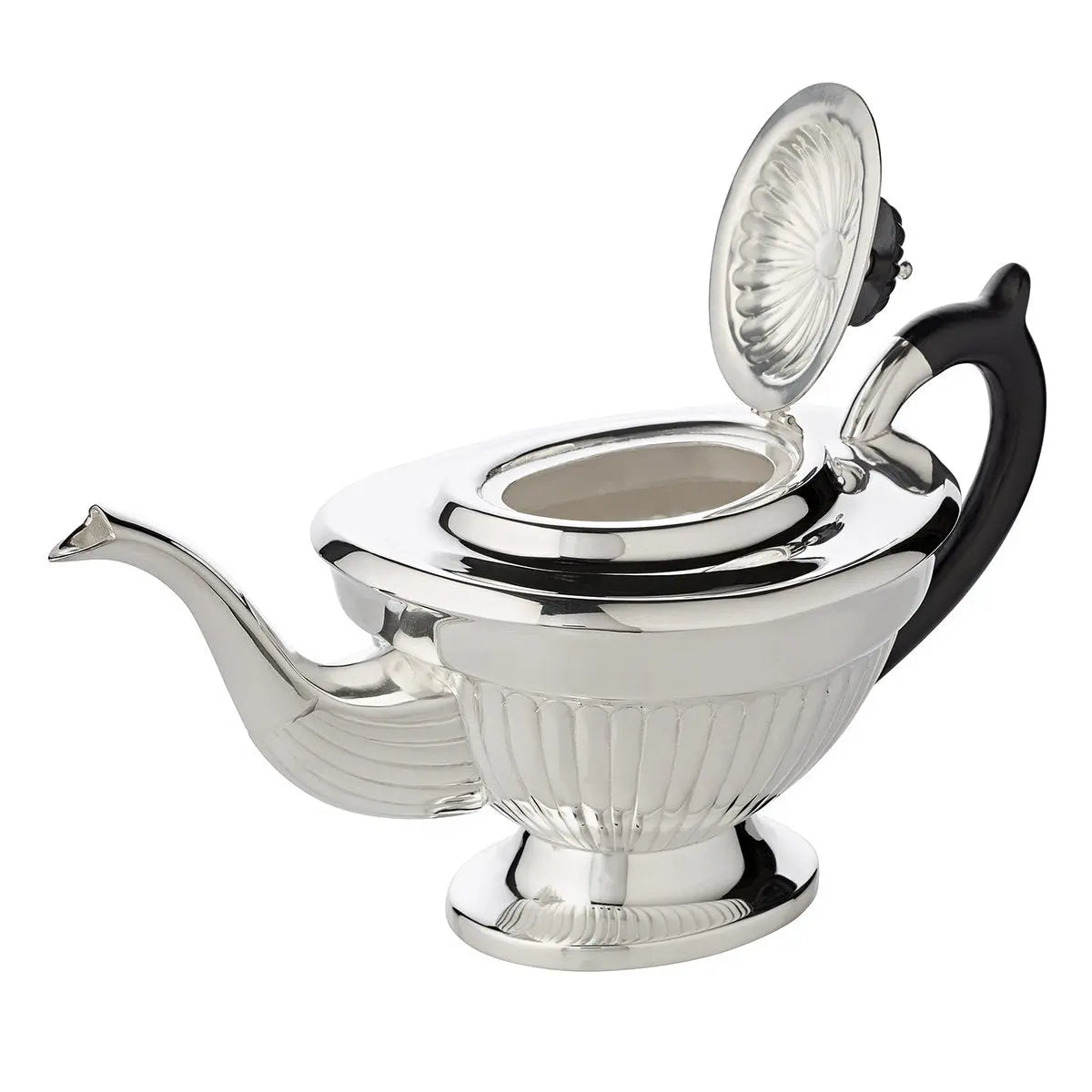 Théière EDZARD Queen Anne, métal argenté, longueur 28 cm, largeur 14 cm, hauteur 16 cm, capacité 0,9 litre EDZARD-SHOP.com