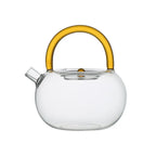 Théière en verre avec anse jaune 800ml AULICA