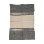 Torchon de Cuisine The Linen Dash - Noir Naturel - 50x70 Bazar Bizar Living