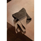 Torchon de Cuisine The Linen Dash - Noir Naturel - 50x70 Bazar Bizar Living