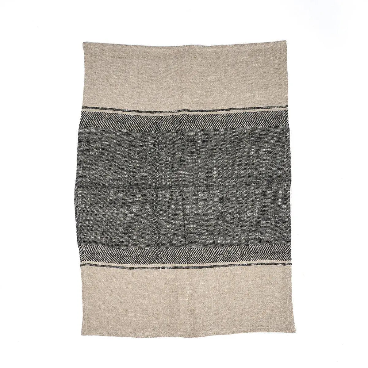 Torchon de Cuisine The Linen Moody - Noir Naturel - 50x70 Bazar Bizar Living