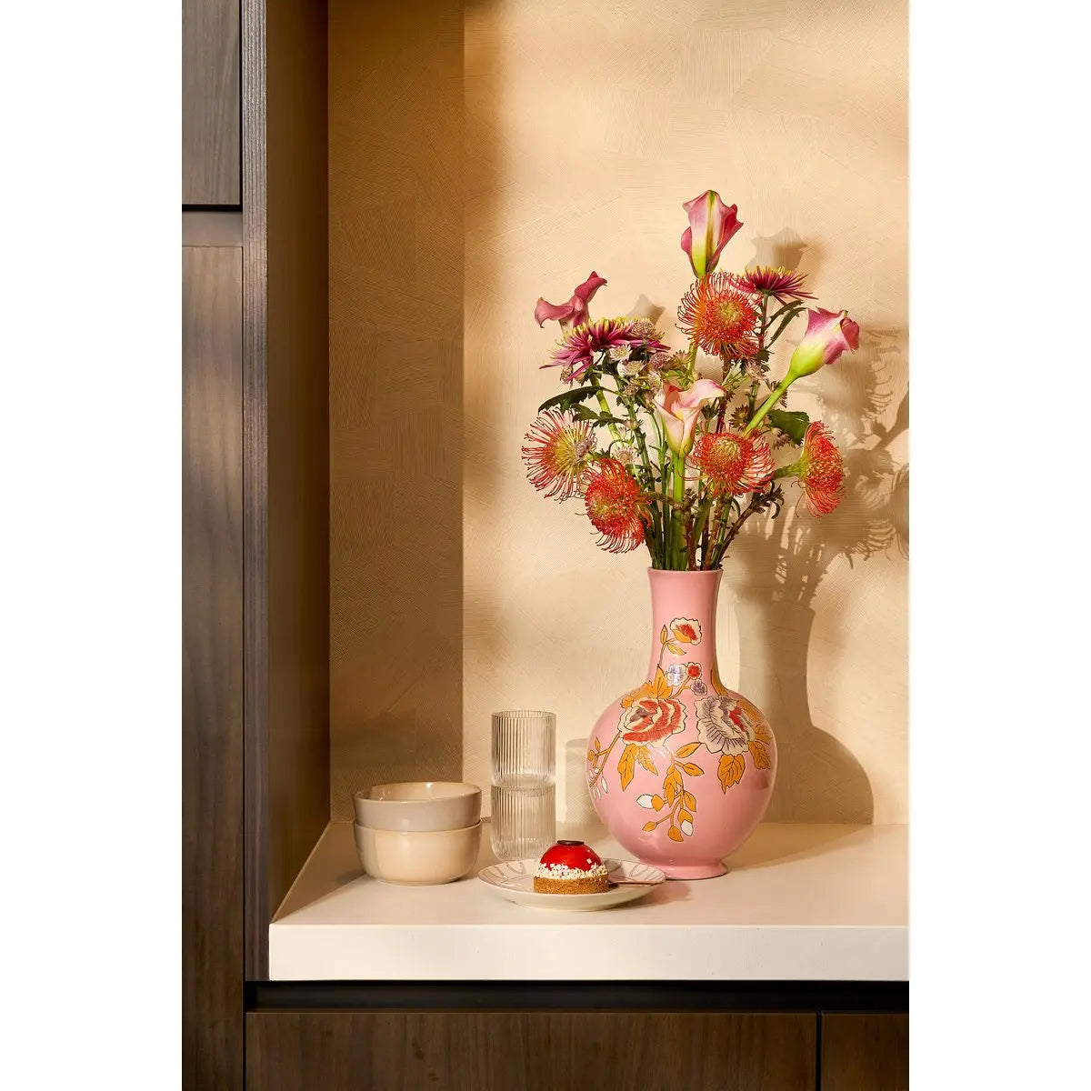 Vase Éloïse Rose Mica Decorations