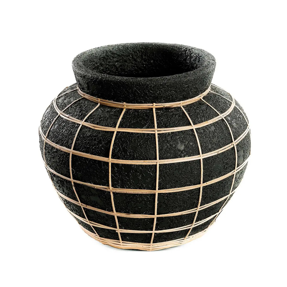 Vase Le Ventre - Noir Naturel - L Bazar Bizar Living