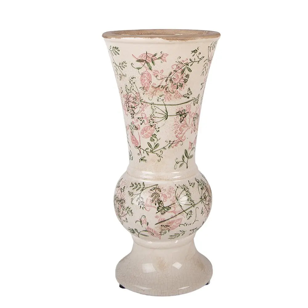 Vase Ø 15x32 cm Céramique Beige Clayre & Eef.