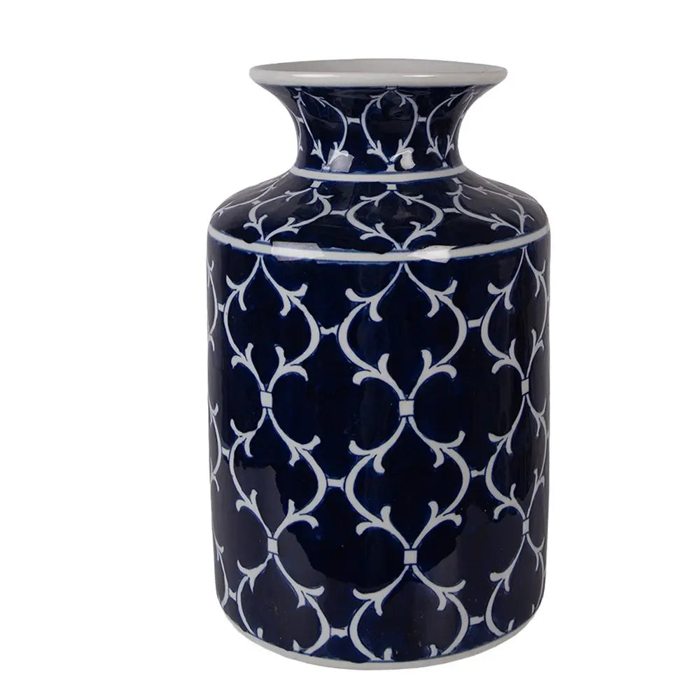 Vase Ø 19x31 cm Céramique Bleue Clayre & Eef.