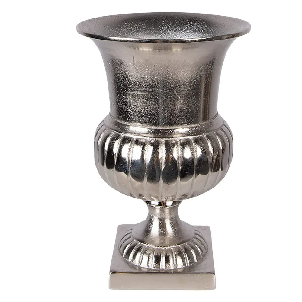 Vase Ø 20x29 cm Aluminium argenté Clayre & Eef.