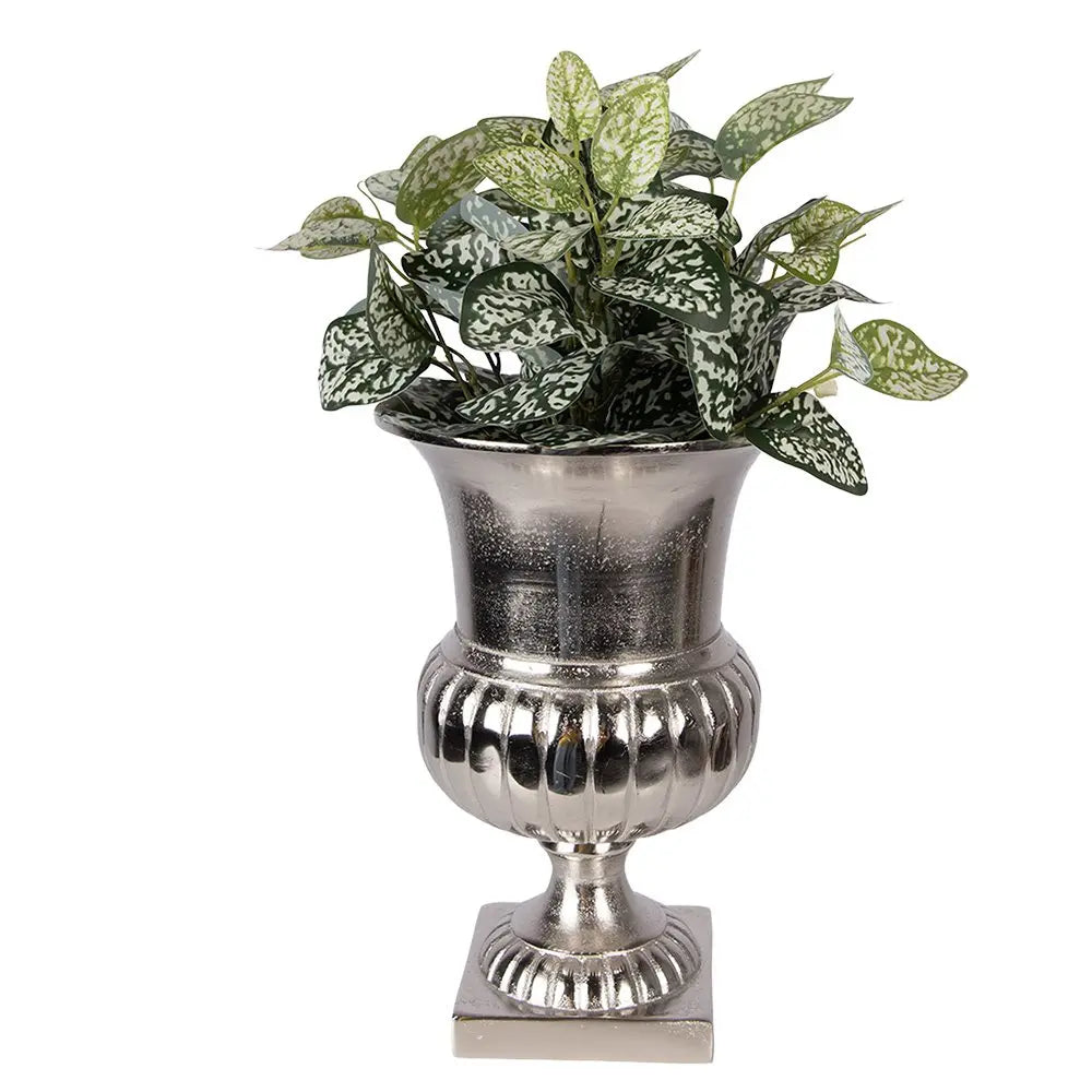 Vase Ø 20x29 cm Aluminium argenté Clayre & Eef.