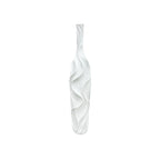 Vase blanc mat en polyrésine 18x18x89cm AULICA