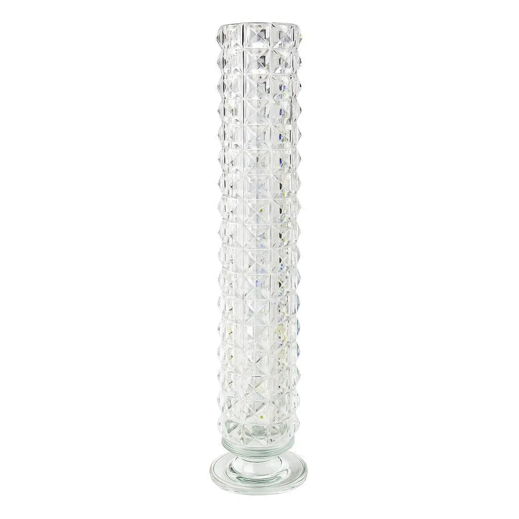 Vase cristal 10x10x39cm AULICA