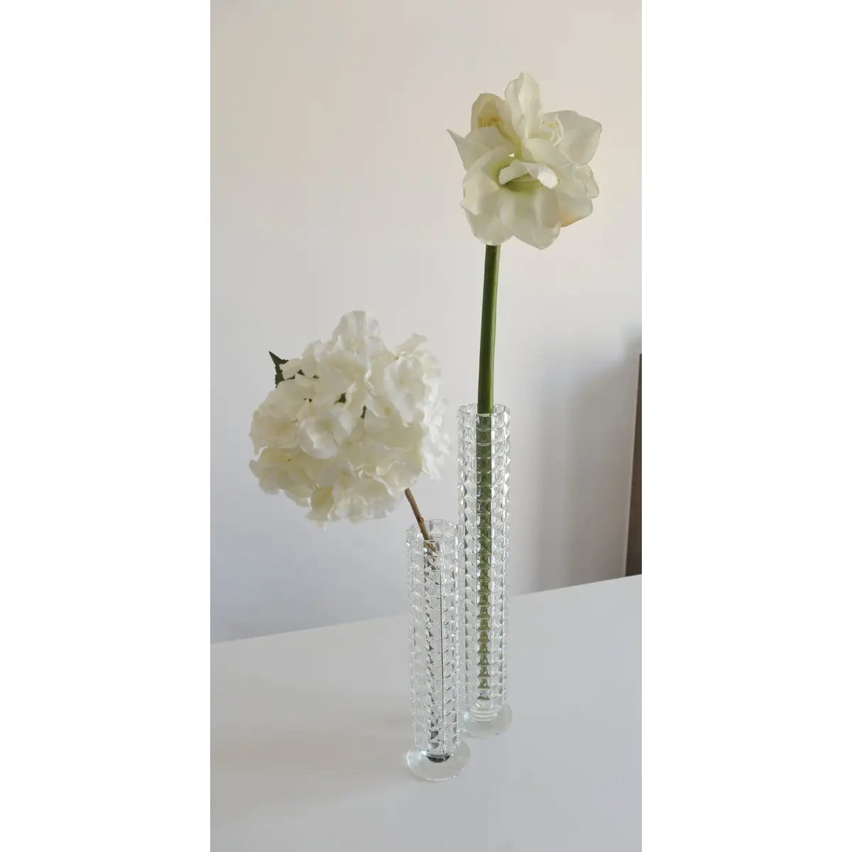 Vase cristal 10x10x39cm AULICA