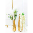 Vase doré brillant 10.5x10.5x35.5cm AULICA