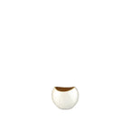 Vase ovale blanc 15x10x12.5cm AULICA