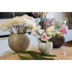 Vase ovale blanc 15x10x12.5cm AULICA