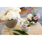 Vase ovale blanc 15x10x12.5cm AULICA