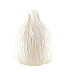 Vase rond blanc crémeux grand modèle 29x29x32cm AULICA