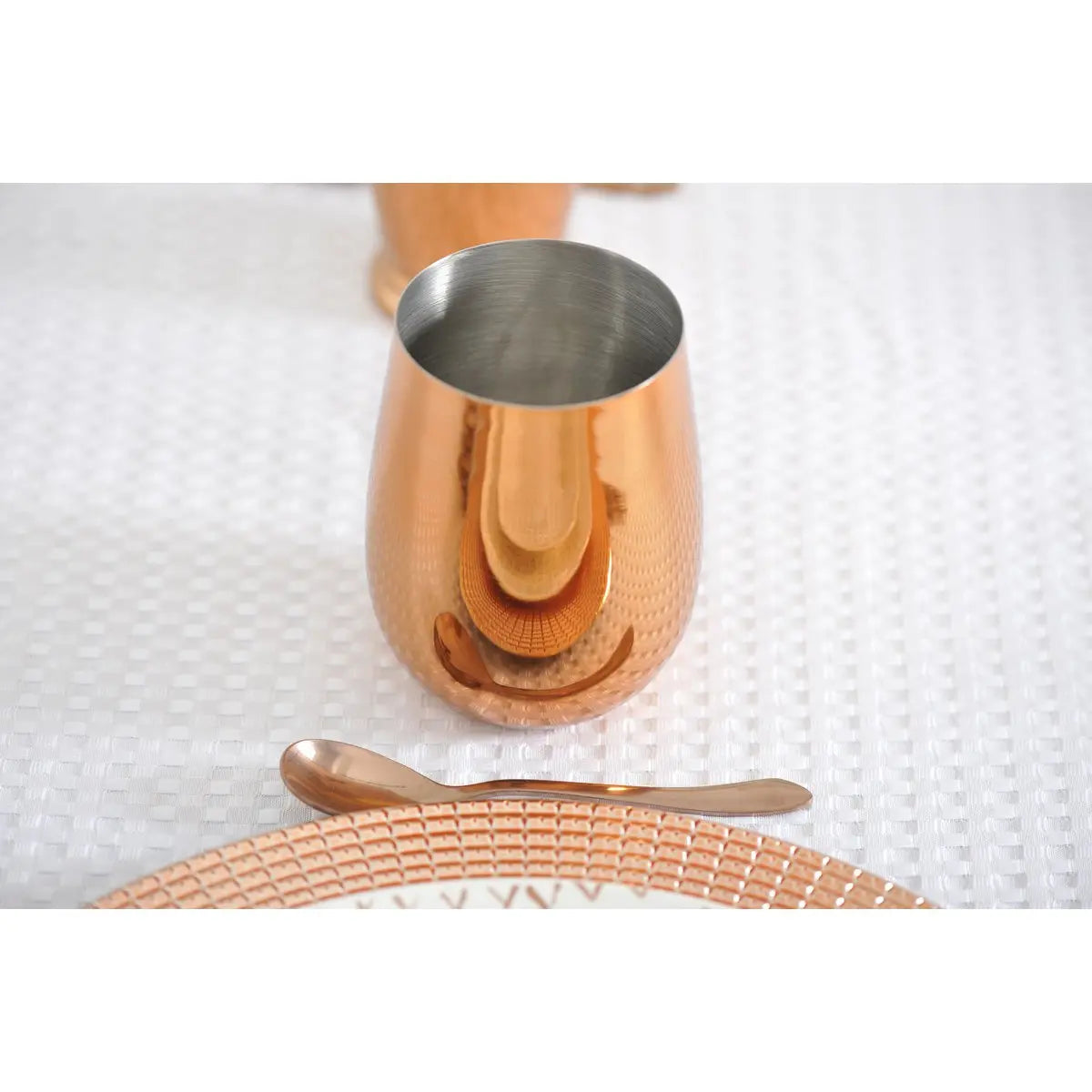 Verre à cocktail inox cuivre lisse AULICA
