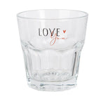 Verre à eau 200 ml Gobelet en verre transparent Clayre & Eef.