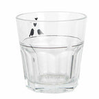 Verre à eau 200 ml verre transparent oiseaux tasse à boire Clayre & Eef.