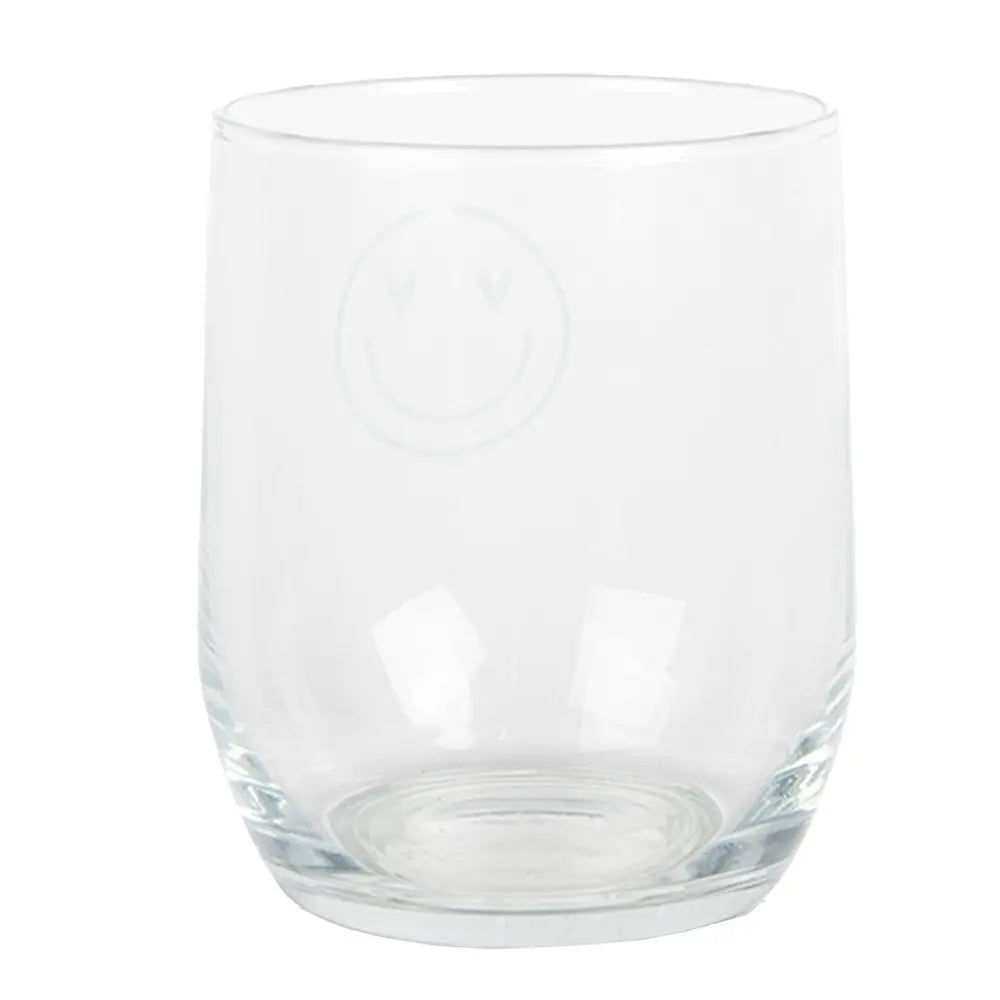 Verre à eau 300 ml Verre Transparent smile Gobelet Clayre & Eef.