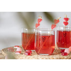 Verre à eau Coeur 300 ml Gobelet en verre transparent Clayre & Eef.