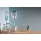 Verres à eau bas bord doré Nish  - lot de 6 AULICA