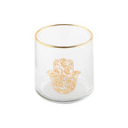 Verres à eau main de fatma et œil doré - lot de 4 AULICA