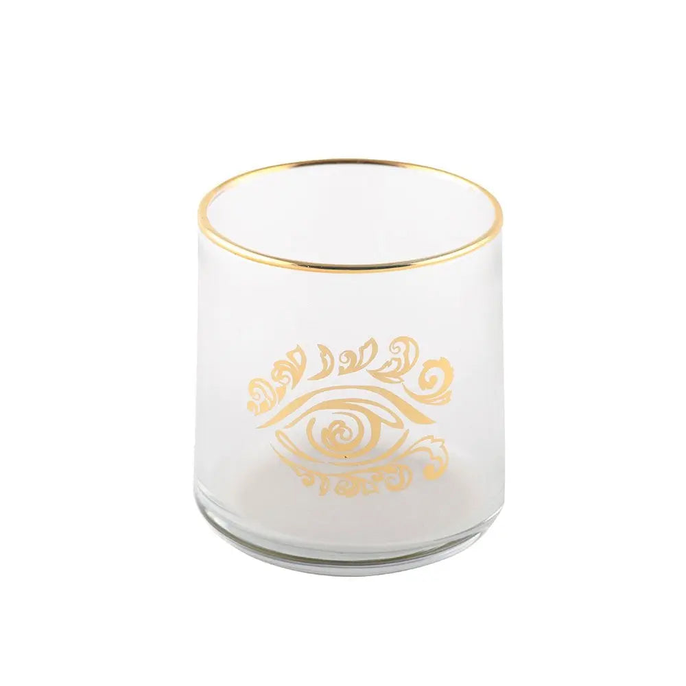 Verres à eau main de fatma et œil doré - lot de 4 AULICA