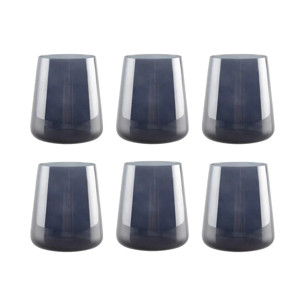 Verres à eau noir - lot de 6 AULICA