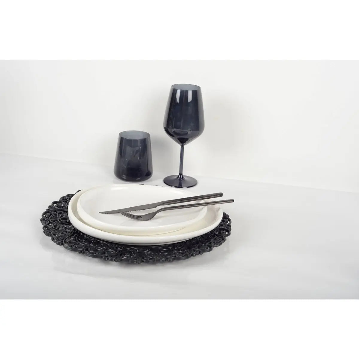 Verres à eau noir - lot de 6 AULICA