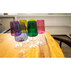 Verres à vin 400ml 6 couleurs - lot de 6 AULICA