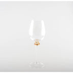 Verres à vin avec pied en diamant 4 couleurs - lot de 4 AULICA