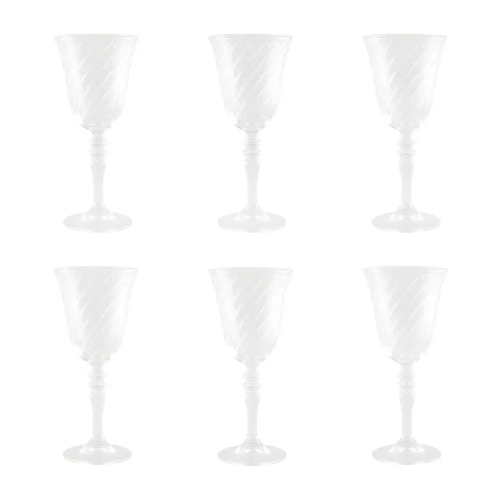 Verres à vin  h20cm - lot de 6 AULICA
