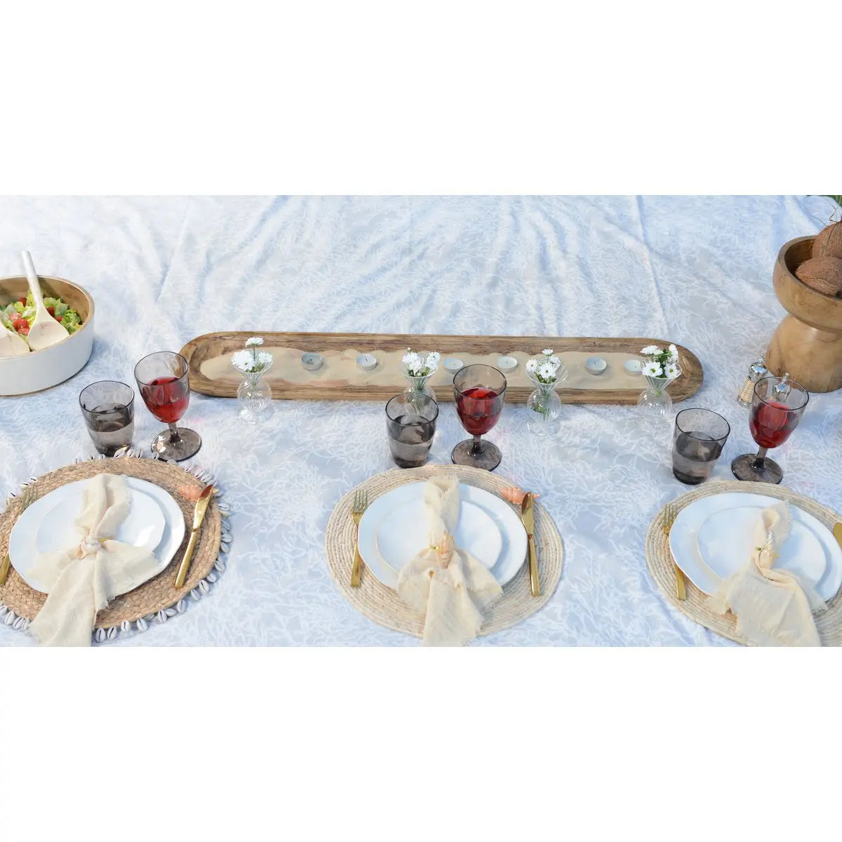 Verres à vin marron en acrylique - lot de 6 AULICA