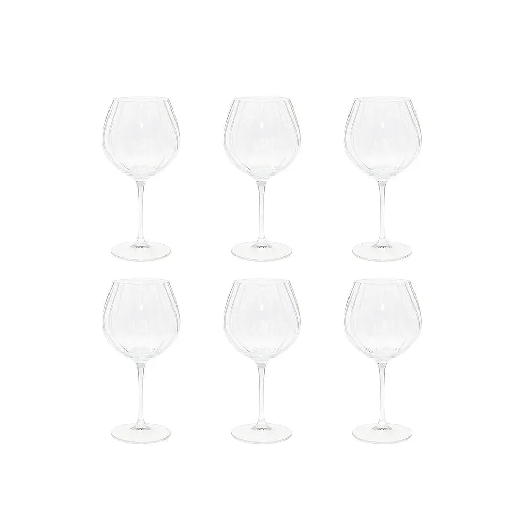 Verres à vin vagues - lot de 6 AULICA
